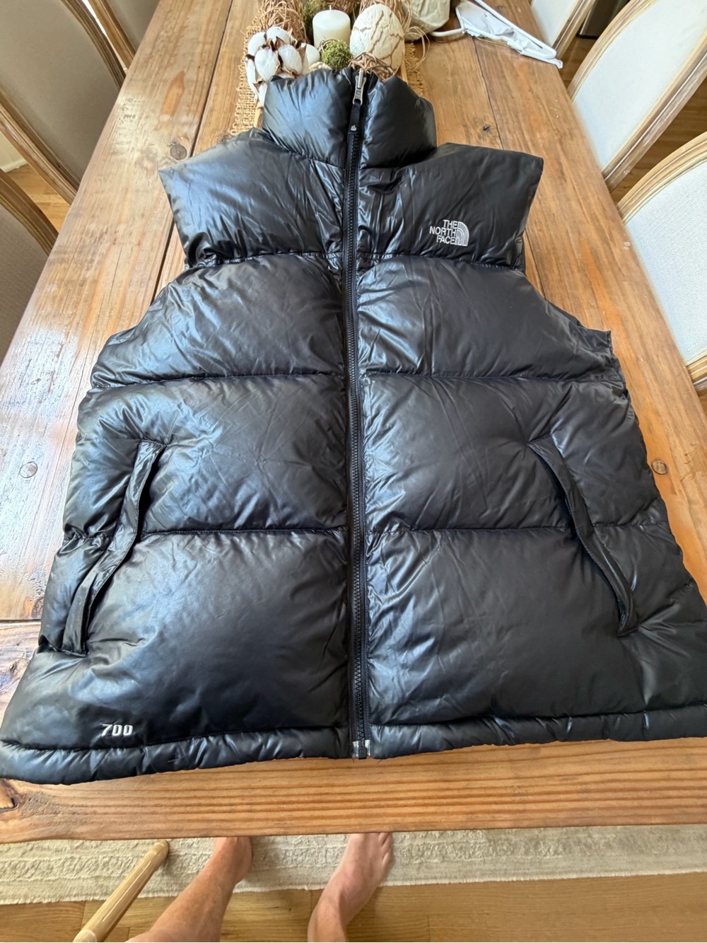 NORTH FACE  700 PRO DOWN VEST NWOT EXCELLENT CONDITION MEMS XXL BLACK MINT